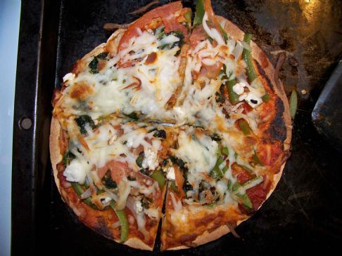 Whole Wheat Tortilla Pizza Recipe | SparkRecipes