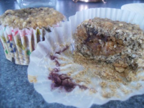 Peanut Butter and Jelly Banana Muffins