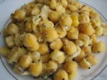 Chundal - Savory Indian Chick Pea and Coconut Snack