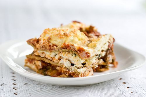 Lactose Free whole wheat lasagna made with Turkey