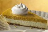 Double layer pumpkin cheesecake