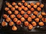 Baked Mini Chicken Meatballs