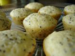 Low-Fat Gluten Free Lemon Poppyseed Muffins