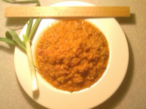 Curried Masoor Dahl (red lentils)