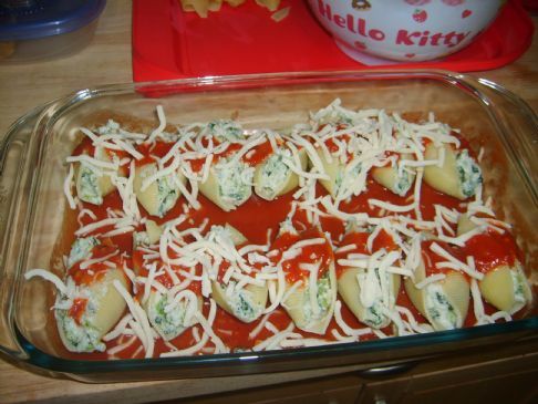 Stuffed Jumbo Shells, Low Calorie