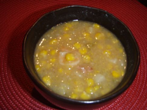 Southwestern Corn & Shrimp Chowder