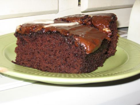 Vegan Low Fat Chocolate Applesauce Cake