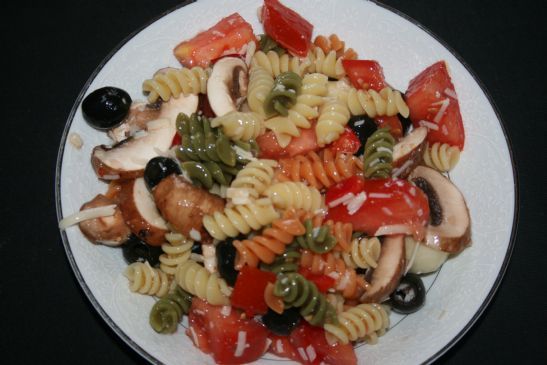 colorful rotini salad