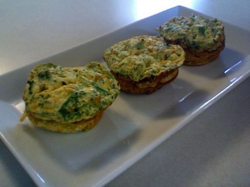 Mini Crustless Broccoli & Cheese Quiche