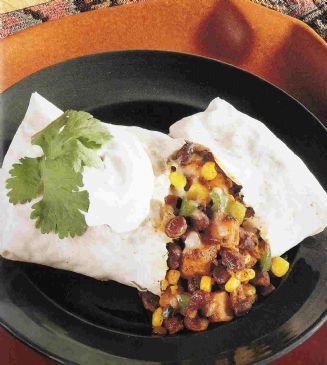 *Bean & Vegetable Burritos