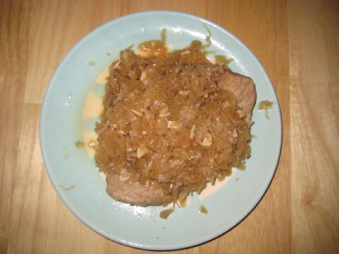 Pork Chops and Sauerkraut 