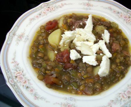 Lentil Soup with Smoked Turkey