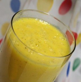 Banana, mango & orange smoothie