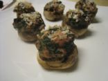 Turkey and Spinach Stuffed Mushrooms