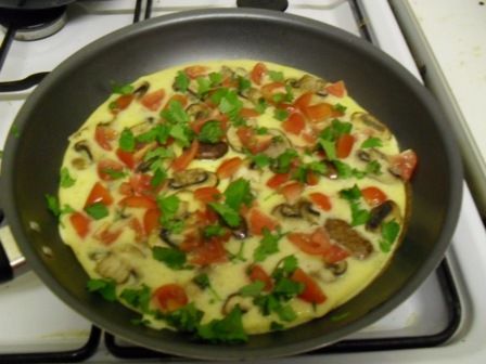 Mushroom & Tomato Fritatta