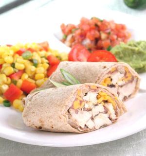 Chicken & Bean Burritos