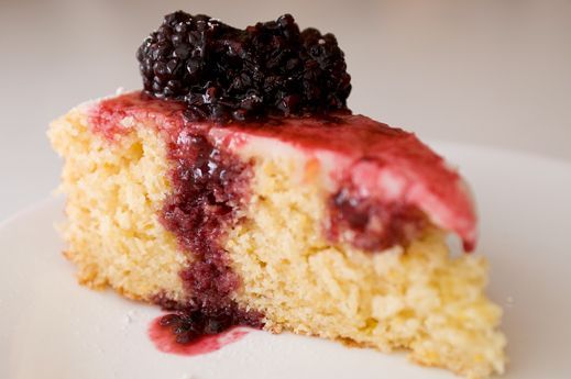 Orange-Scented Cornmeal Cake With Fresh Berries