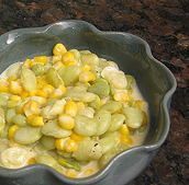 Lima bean succotash