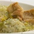 Chicken and leek stew with parsley dumplings