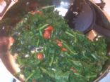 Kale with tomatoes and Garlic