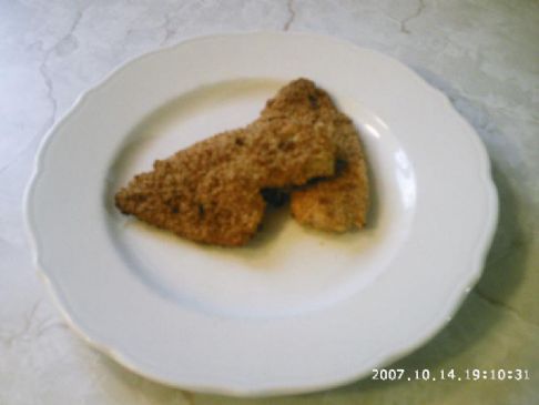 Broiled parmesan sole fillet