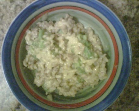 Meaty & Cheesy Broccoli Rice Casserole