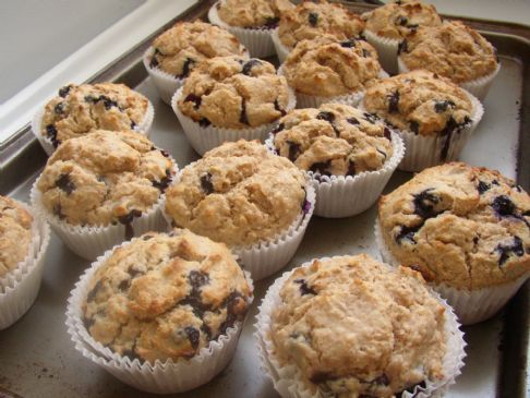 Spiced Blueberry Muffins