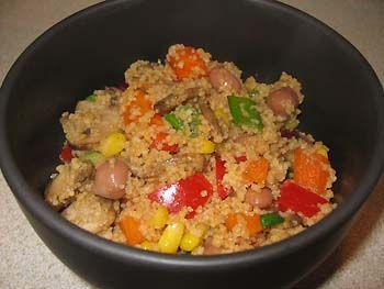 Grilled Chicken W/ Vegetable Couscous  