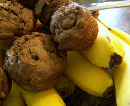Nutty Banana-Chocolate Muffins
