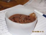 Homemade sugarfree chocolate pudding