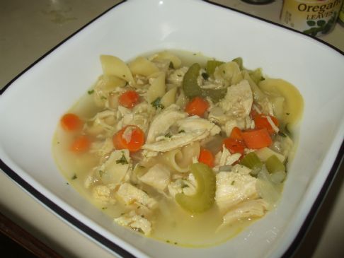 Hearty Gormet Chicken Noodle Soup