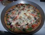 Garden Pizza with Whole Wheat Crust