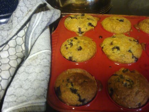 Whole Wheat Blueberry muffins