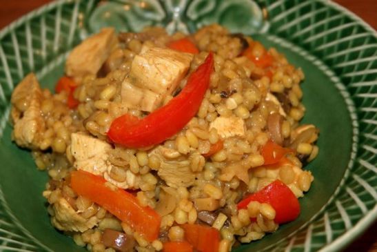 Chicken Curry Barley Risotto 