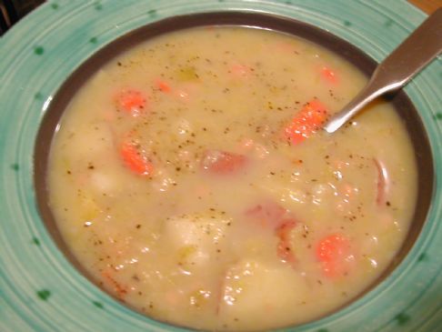 Potato Leek Soup with White Beans & Thyme