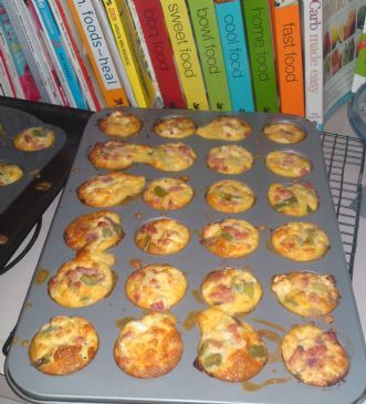 Ham, Fetta & Capsicum Frittatas