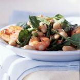 White Bean Salad with Shrimp & Asparagus