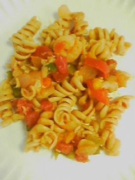 Easy Mexican Pasta with Shrimp