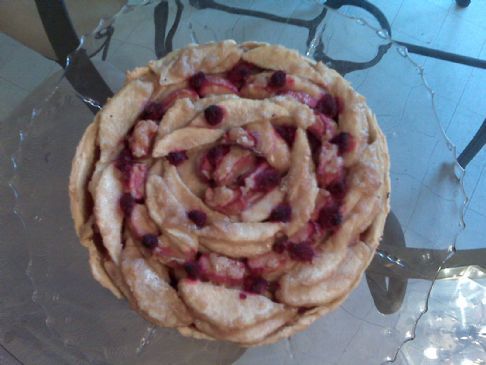 Pear, Rhubarb and Raspberry Tart