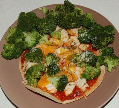 Chicken & Broccoli Fit-zza (Pizza)