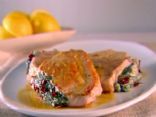 Pork Chops Stuffed w/Sun Dried Tomatoes & Spinach