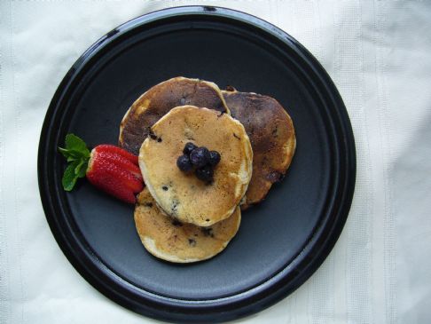 Mom's Whole Wheat Blueberry Pancakes