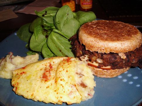 Carly's Bean & Portobello Burger