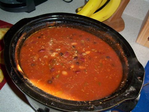 3 bean venison chili