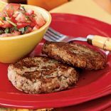 Black-Eyed-Pea Patties with Garlic Pepper Salsa