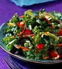 Sweet-Sour Turnip green Salad