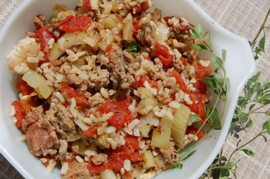 turkey rice  tomato