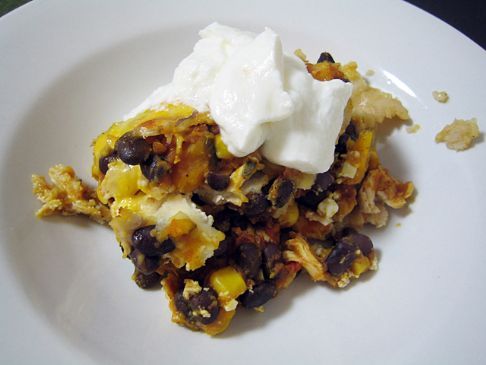 Chicken, Black Bean & Kabocha Casserole