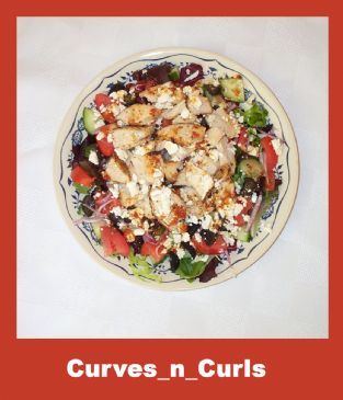Greek-esque Chicken Feta Salad