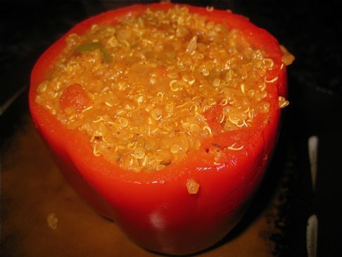 Quinoa Stuffed Red Peppers